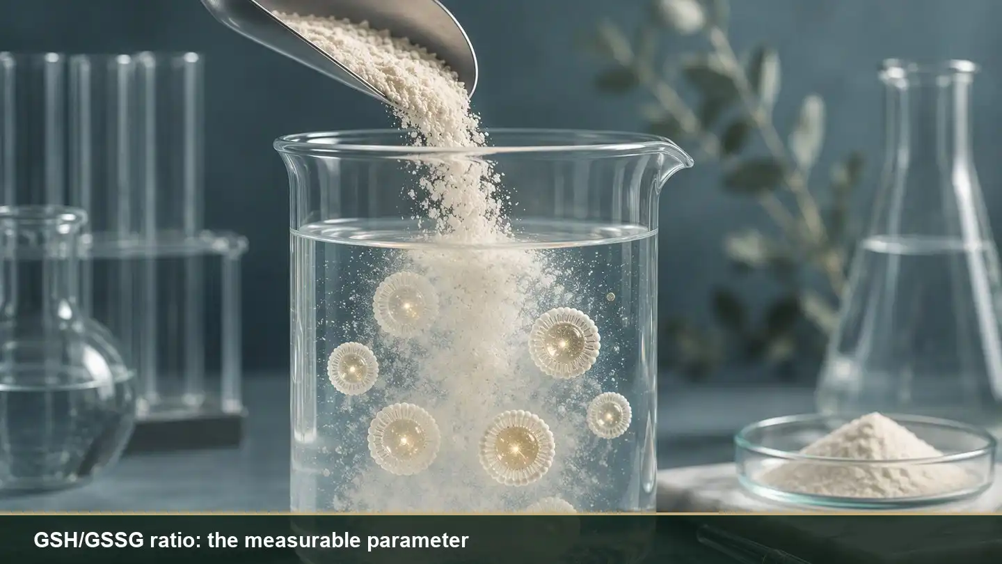 blog-500-1 Liposomal glutathione powder antioxidant defense testing in a QC laboratory