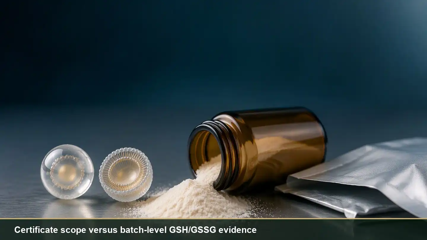 blog-500-1 Certification and documentation pack for liposomal glutathione powder supplier verification