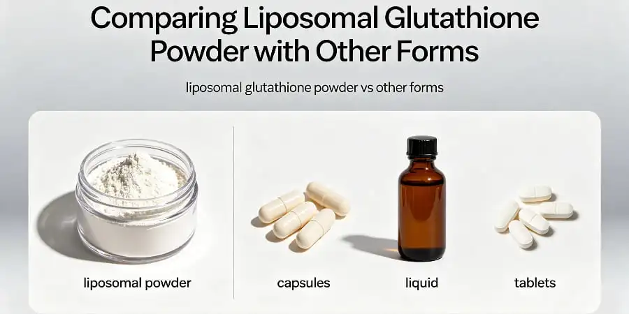 Comparing Liposomal Glutathione Powder with Other Forms