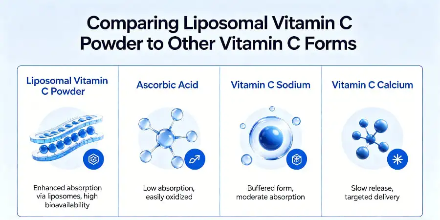 Comparing Liposomal Vitamin C Powder to Other Vitamin C Forms