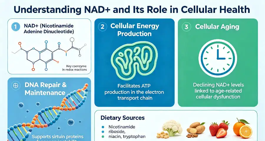 Understanding NAD+ and Its Role in Cellular Health Understanding NAD+ and Its Role in Cellular Health