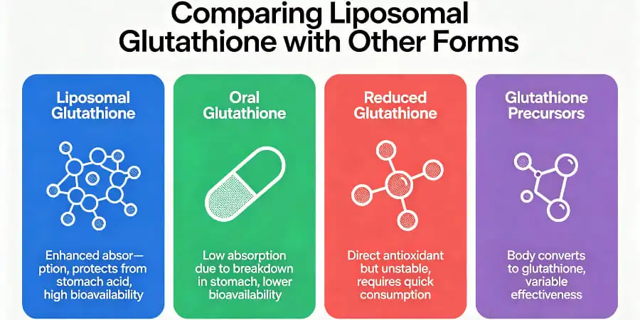 Comparing Liposomal Glutathione with Other Forms