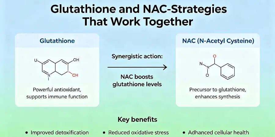 Glutathione and NAC-Strategies That Work Together