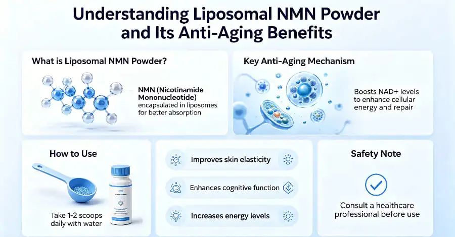 Understanding Liposomal NMN Powder and Its Anti-Aging Benefits Understanding Liposomal NMN Powder and Its Anti-Aging Benefits