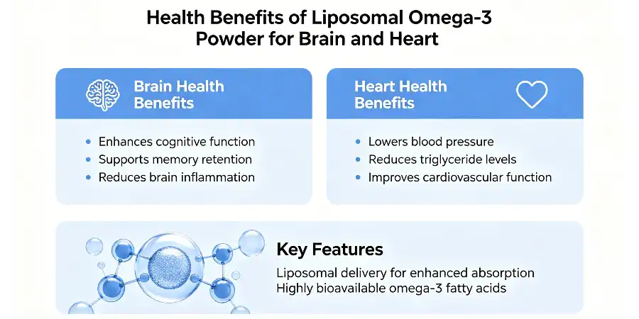 Health Benefits of Liposomal Omega-3 Powder for Brain and Heart Health Benefits of Liposomal Omega-3 Powder for Brain and Heart