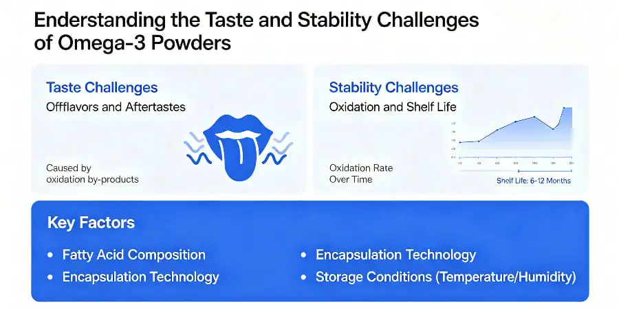 Understanding the Taste and Stability Challenges of Omega-3 Powders