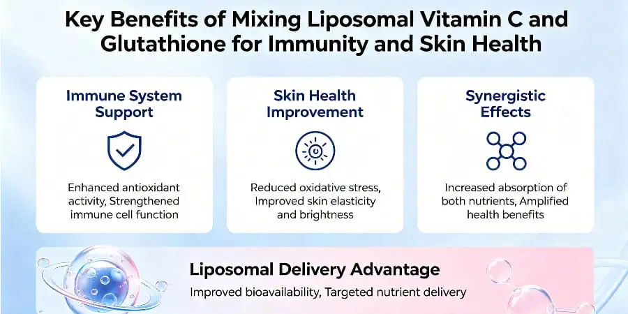 Key Benefits of Mixing Liposomal Vitamin C and Glutathione for Immunity and Skin Health
