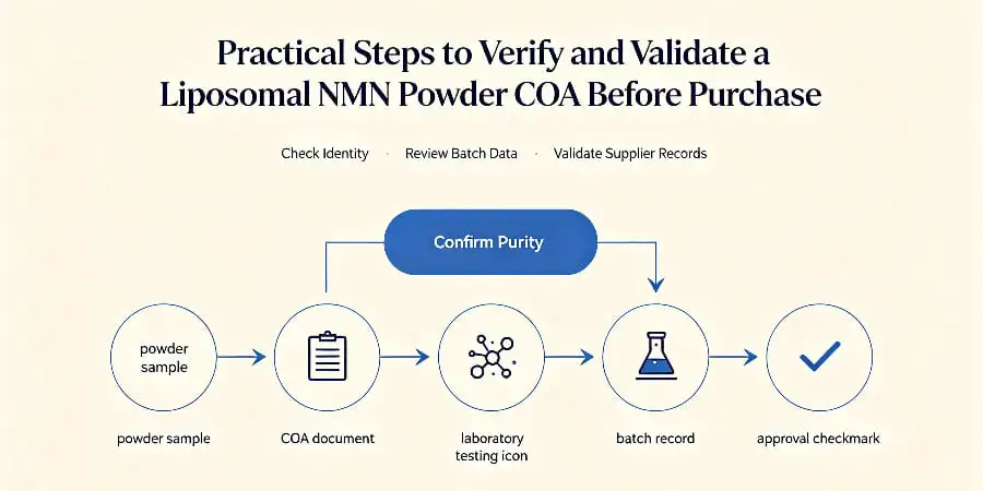 Practical Steps to Verify and Validate a Liposomal NMN Powder COA Before Purchase