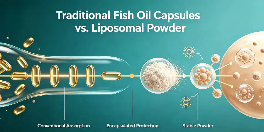 Traditional Fish Oil Capsules vs. Liposomal Powder