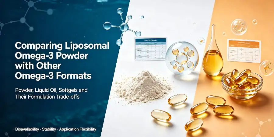 Comparing Liposomal Omega-3 Powder with Other Omega-3 Formats Comparing Liposomal Omega-3 Powder with Other Omega-3 Formats