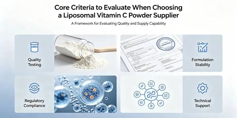 Core Criteria to Evaluate When Choosing a Liposomal Vitamin C Powder Supplier