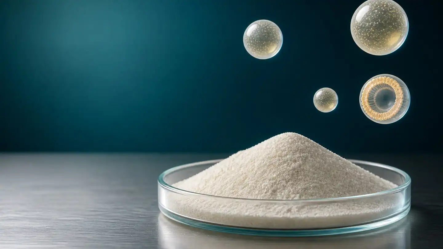 Thin-film hydration step in liposomal vitamin C powder manufacturing
