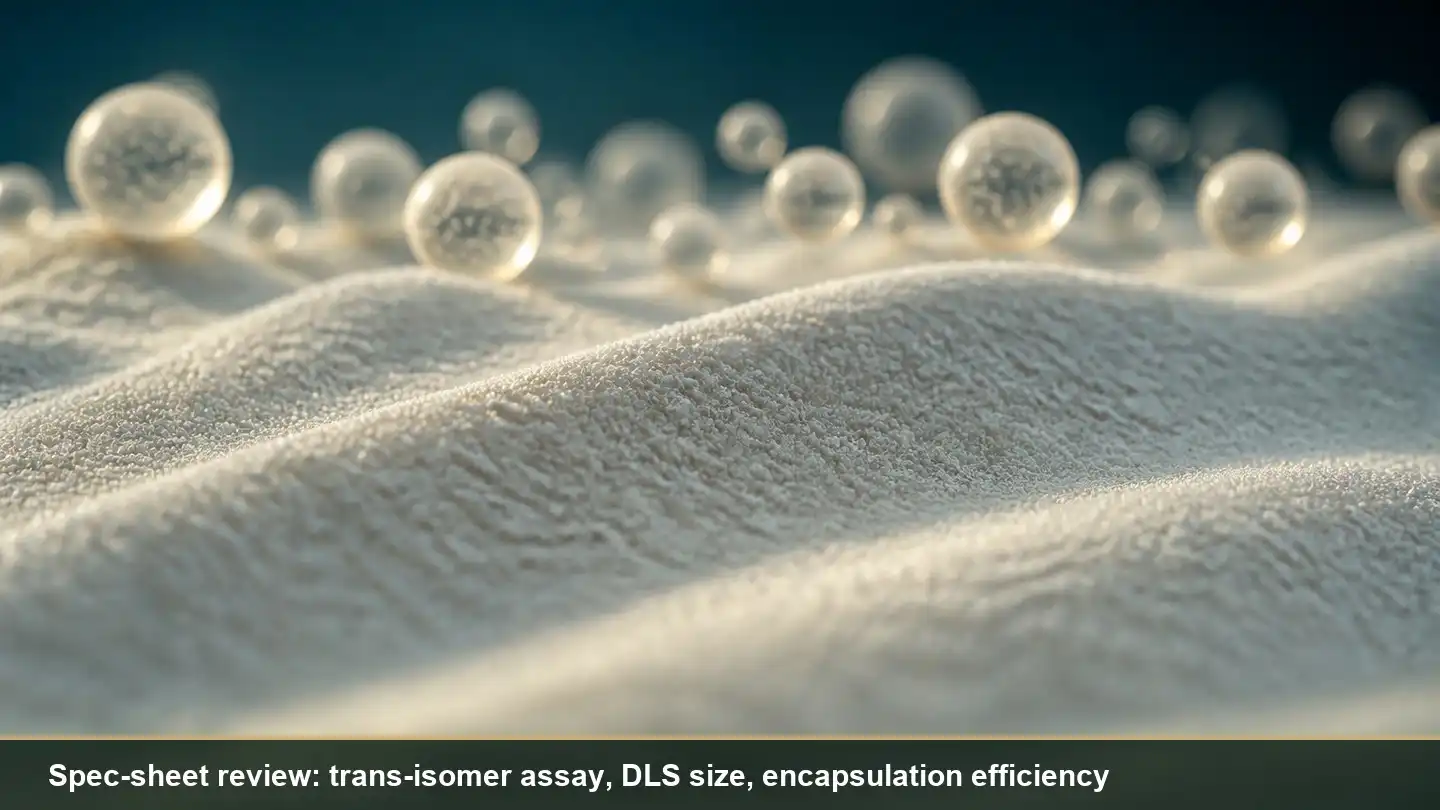 blog-500-1 Liposomal resveratrol powder specification and encapsulation form