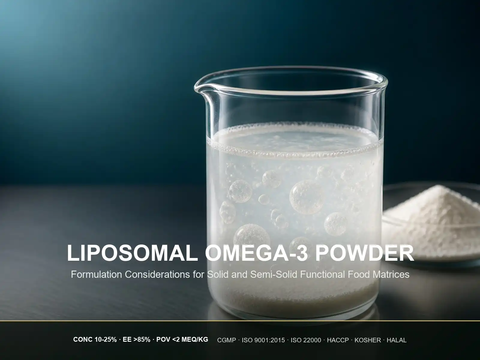 Liposomal Omega-3 Powder for Functional Foods: Formulation Considerations